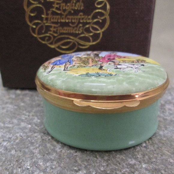 Crummles Enamel Box GENTLEMEN GONE HUNTING - Picture 3 of 10